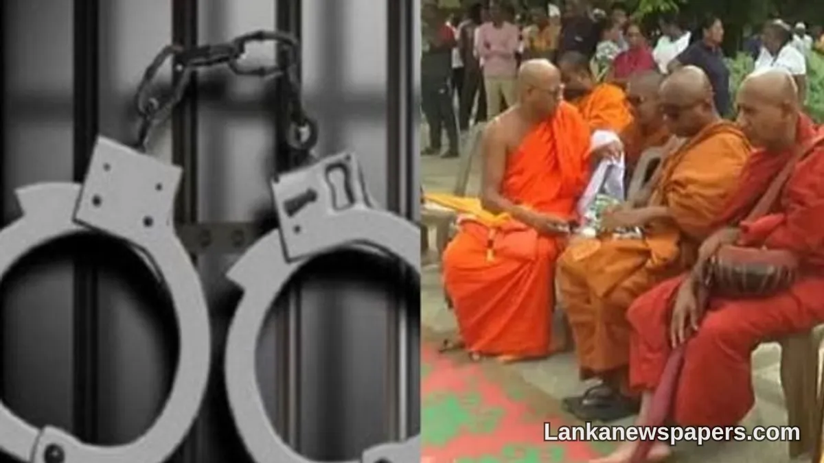 Armed Man Detained at Colombo Monk Protest Near Viharamahadevi Park