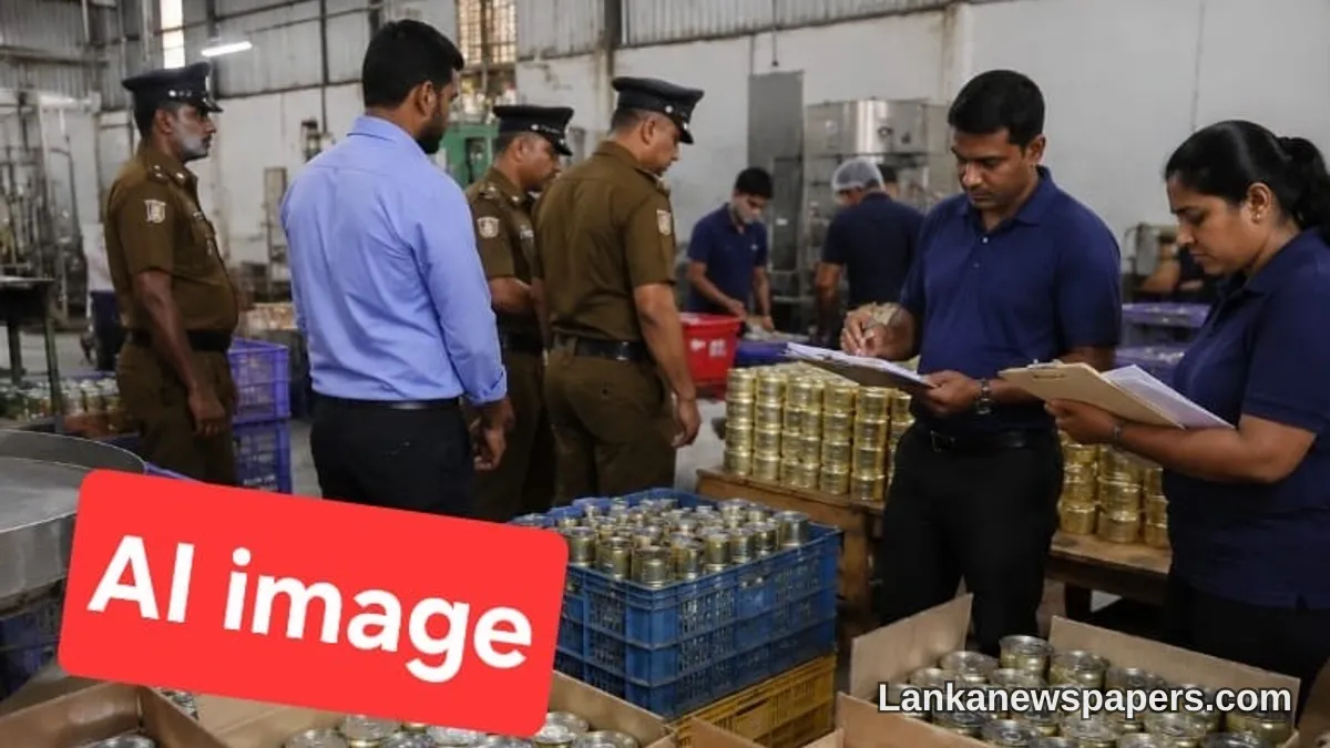 CAA Busts Illegal Canned Fish Operation in Pannala, Seizes Stock Valued at Rs. 1.5 Million