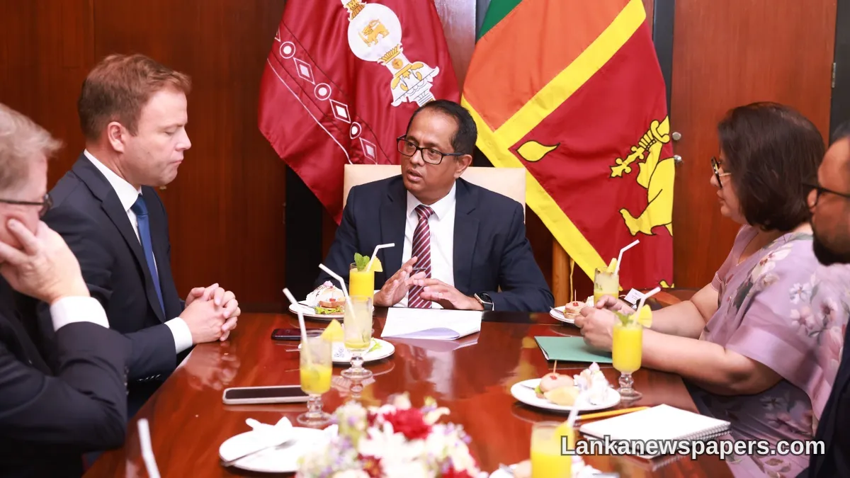 යුරෝපීය පාර්ලිමේන්තු පිරිසක් ශ්‍රී ලංකා නීතිනිර්මාතෘවරුන් සමඟ GSP+ සහ ව්‍යවස්ථා ප්‍රතිසංස්කරණ පිළිබඳ ප්‍රධාන සාකච්ඡාවල නිරත වෙයි