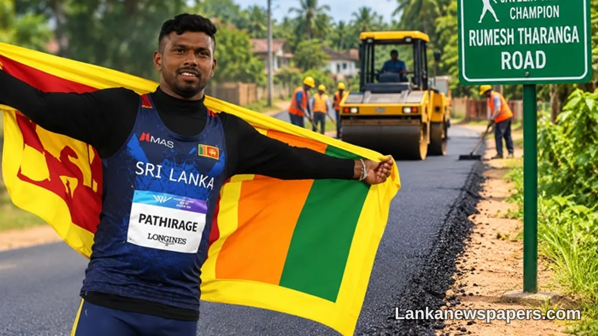 Millaniya Pradeshiya Sabha to Spend Rs. 8 Million on Road Leading to Javelin Star Rumesh Tharanga's Home
