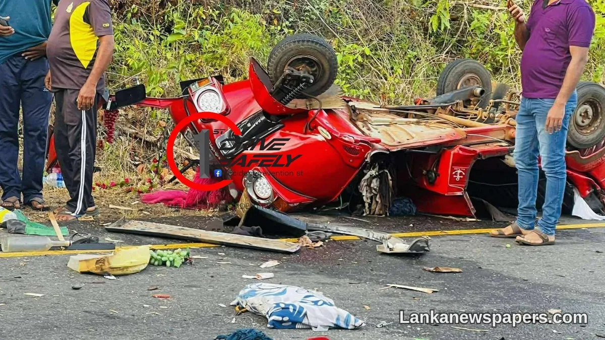 Three Lives Lost Including Infant in Devastating Head-On Crash on Medawachchiya-Kebithigollewa Road