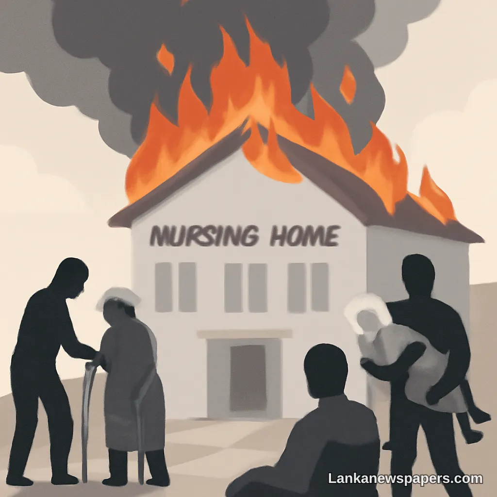 Twelve Lives Lost as Fire Engulfs Sri Lankan Nursing Home