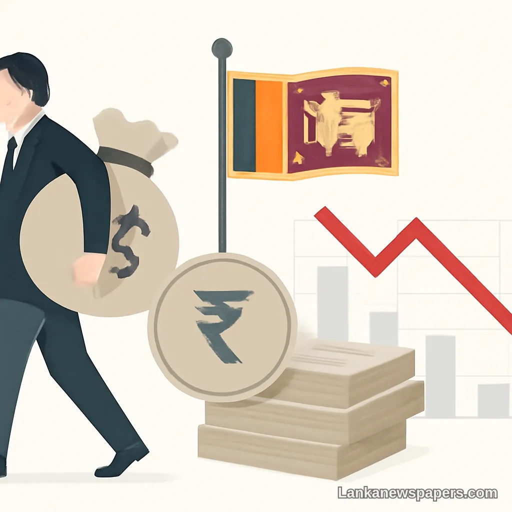 විදේශ ආයෝජකයින් රුපියලේ අවප්‍රමාණය මධ්‍යයේ ශ්‍රී ලංකා බැඳුම්කර වලින් ඩොලර් මිලියන 15කට අධික මුදලක් ඉවත් කරයි