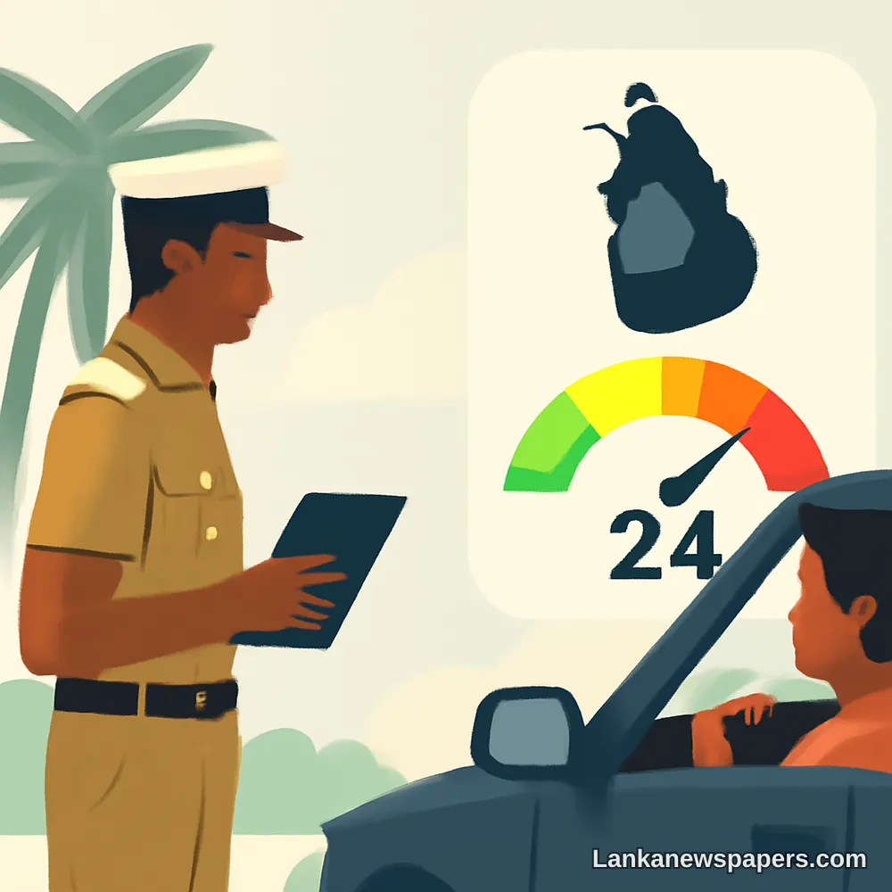 Sri Lanka Set to Roll Out 24-Point Driver Demerit System in September Pilot