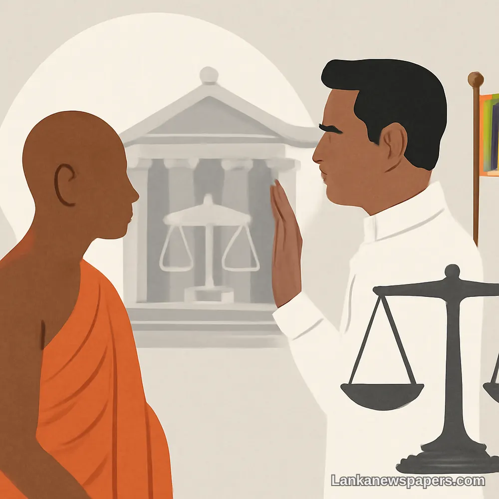බෞද්ධ භික්ෂූන් වහන්සේලා සඳහා වෙනම අධිකරණ පිහිටුවන බවට ජනාධිපති දිසානායකගේ පොරොන්දුව නීතියේ ආධිපත්යය පිළිබඳ ගැටළු මතු කරයි