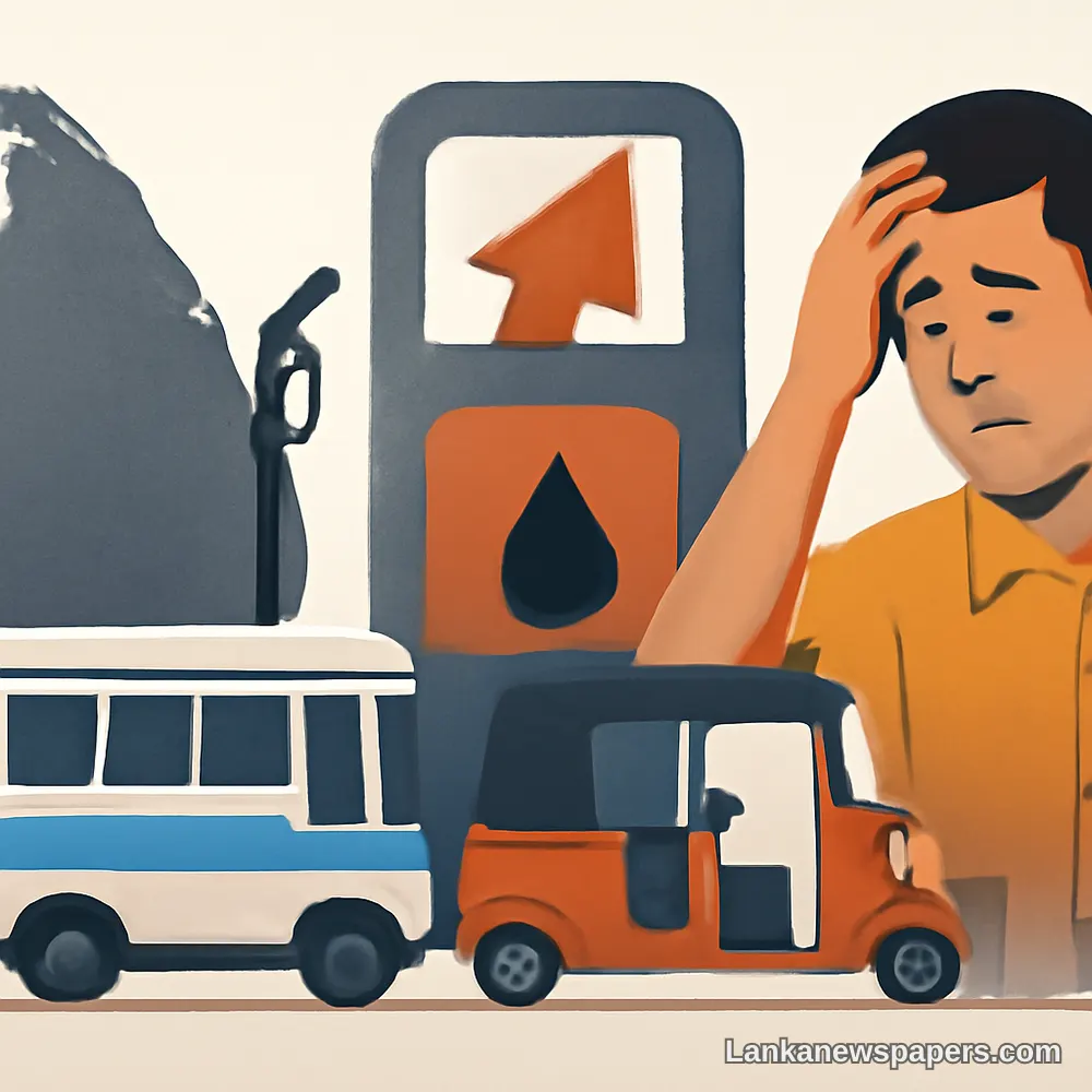 Fuel Price Fury: Sri Lanka's Transport Sector Crippled as Services Cut by Half