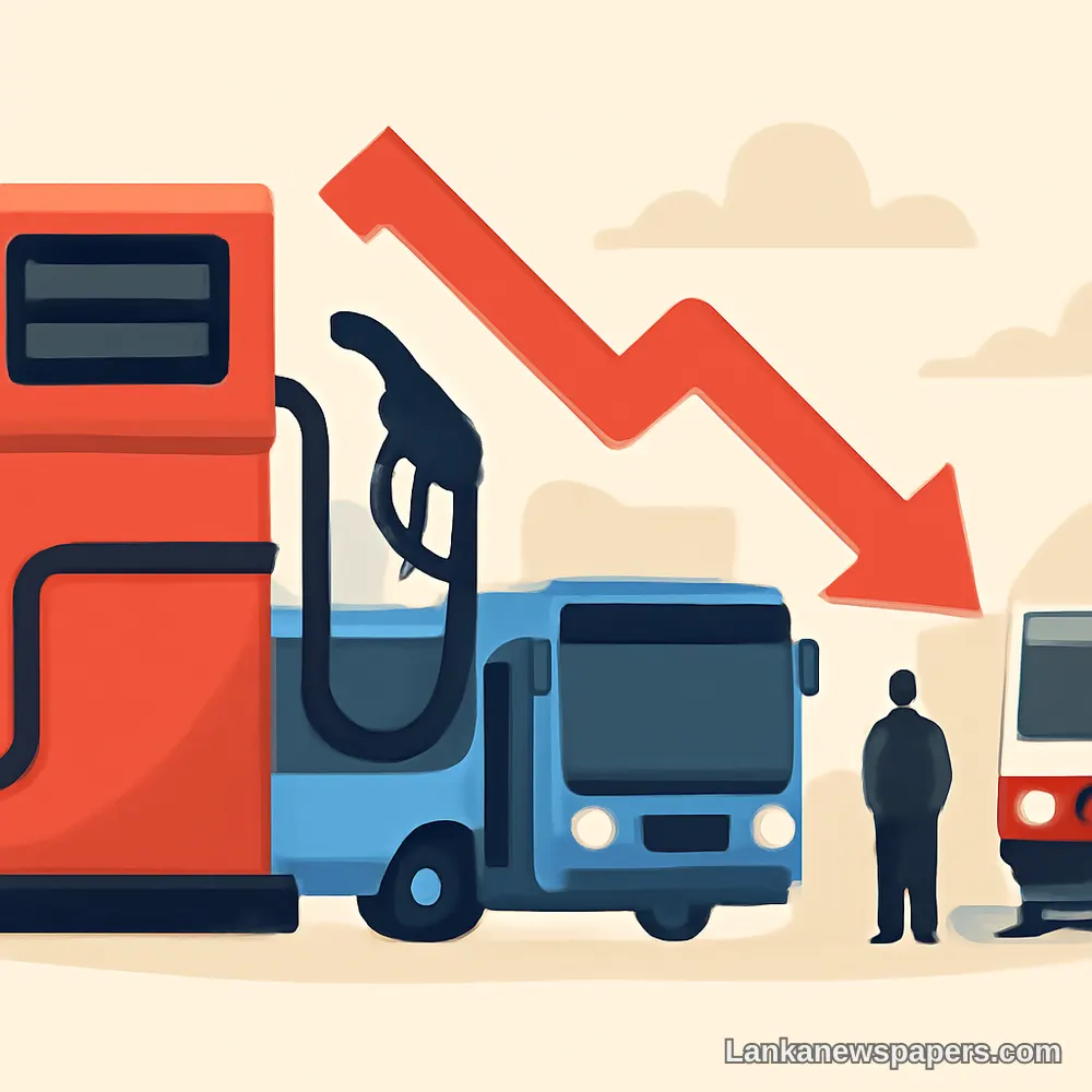 Fuel Price Crisis Cripples Sri Lanka's Transport Sector as Services Slashed by Half