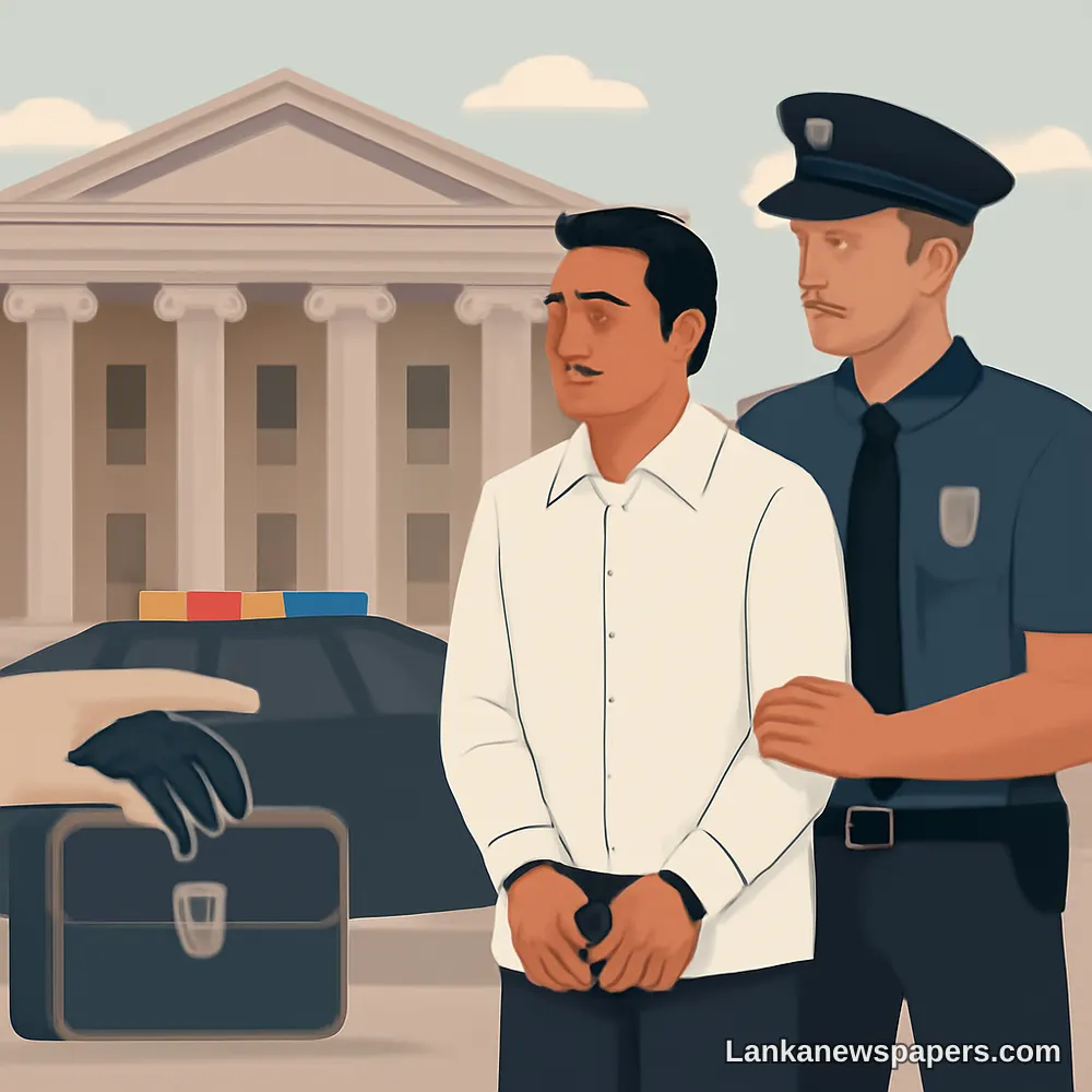 හිටපු ශ්රී ලංකා ජනාධිපතිවරයෙකුගේ පුත්රයා දූෂණ චෝදනා මත අත්අඩංගුවට