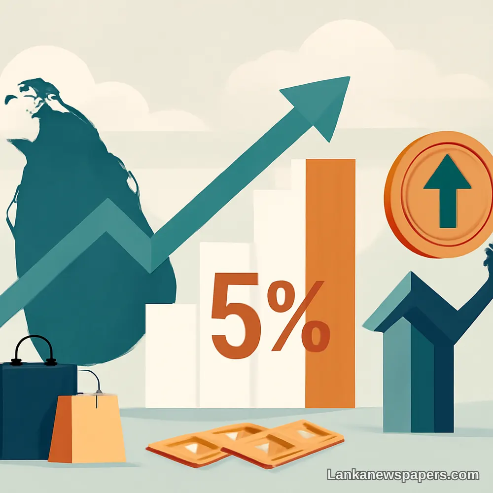 Sri Lanka Holds Firm on 5% Growth Target Amid Rising Interest Rates and Slowing Consumption