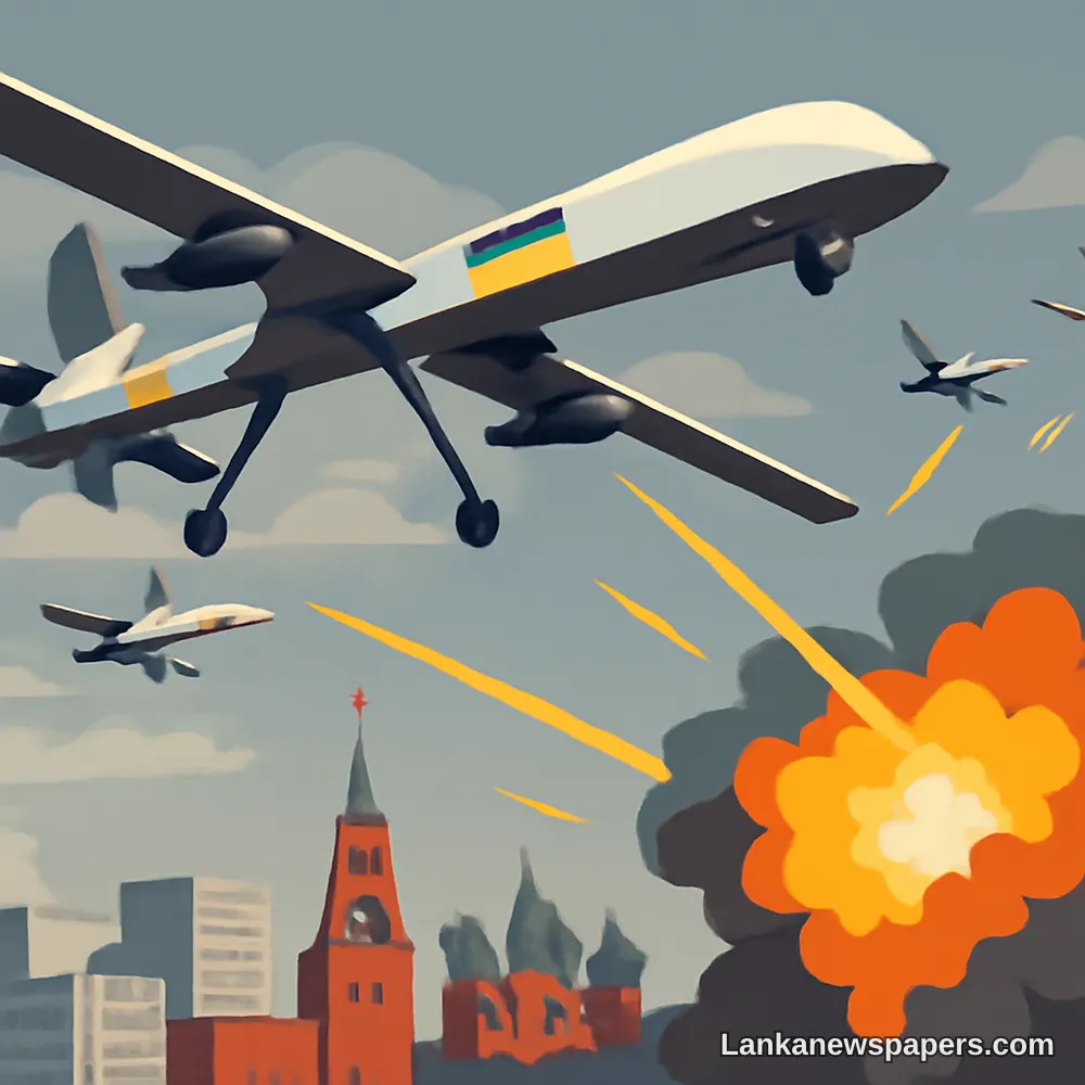 Ukraine Launches Massive Drone Assault on Moscow in Largest Strike of the War