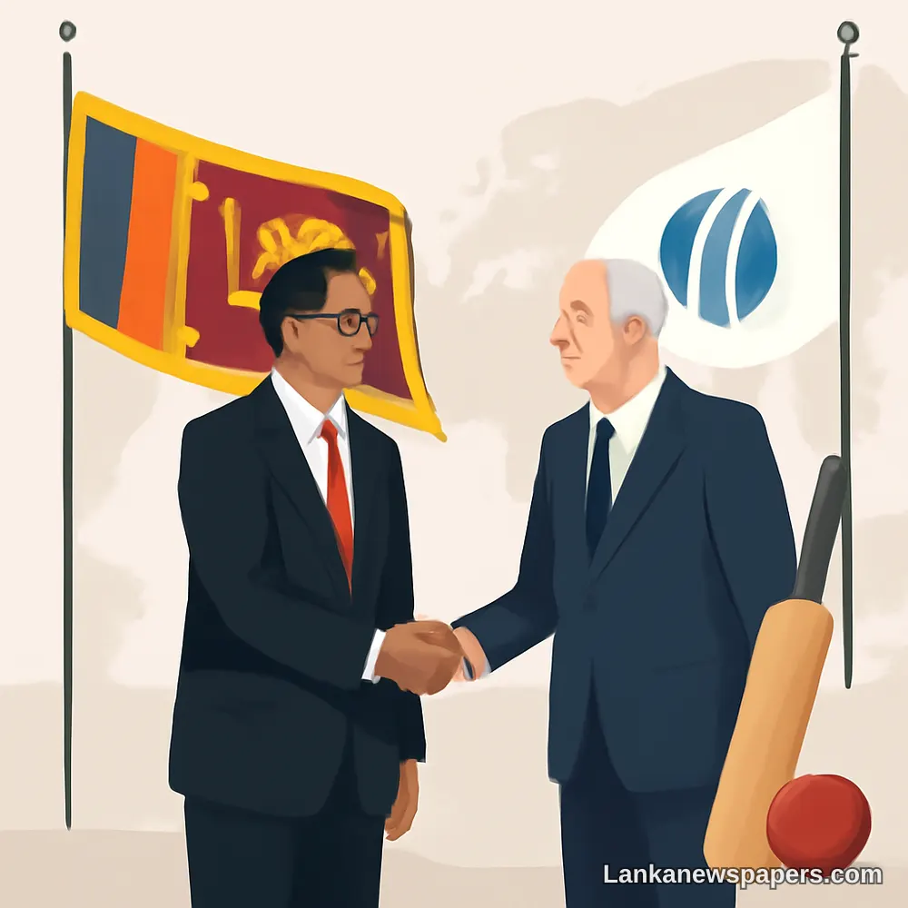 President Dissanayake Holds Talks With ICC Chairman in High-Level Cricket Diplomacy