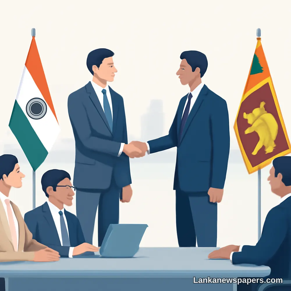 ඉන්දීය රාජතාන්ත්‍රික නිලධාරියා ශ්‍රී ලාංකික ව්‍යාපාරික සමාජය සමඟ ඉහළ මට්ටමේ සාකච්ඡාවල නිරත වෙයි