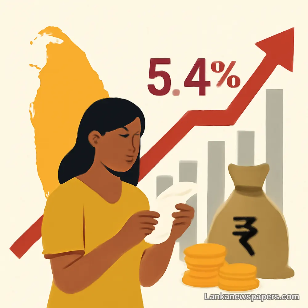 මැයි මාසයේ ශ්‍රී ලංකාවේ උද්ධමනය 5.4% දක්වා ඉහළ යාම ආර්ථික ‍කනස්සල්ල මතු කරයි