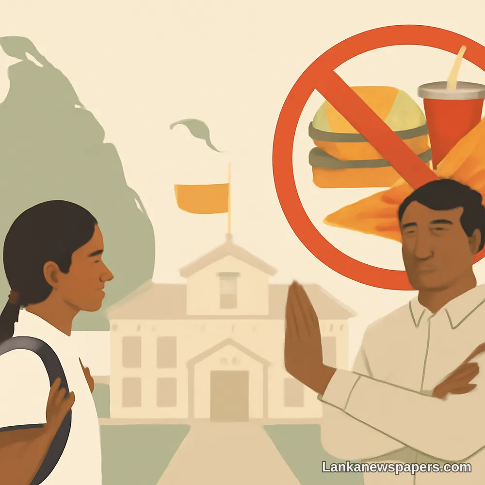 ප්‍රධාන සෞඛ්‍ය වැඩසටහනක් යටතේ ශ්‍රී ලංකාව පාසල්වලින් අසෞඛ්‍යකර ආහාර තහනම් කිරීමට සූදානම්