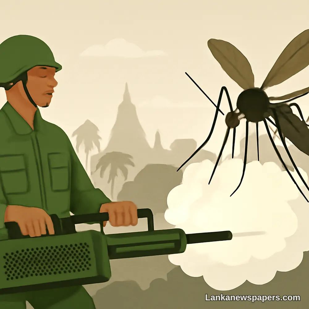 මදුරුවන් රෝගය පාලනය කිරීමට ශ්‍රී ලංකාව හමුදාව යොදවයි