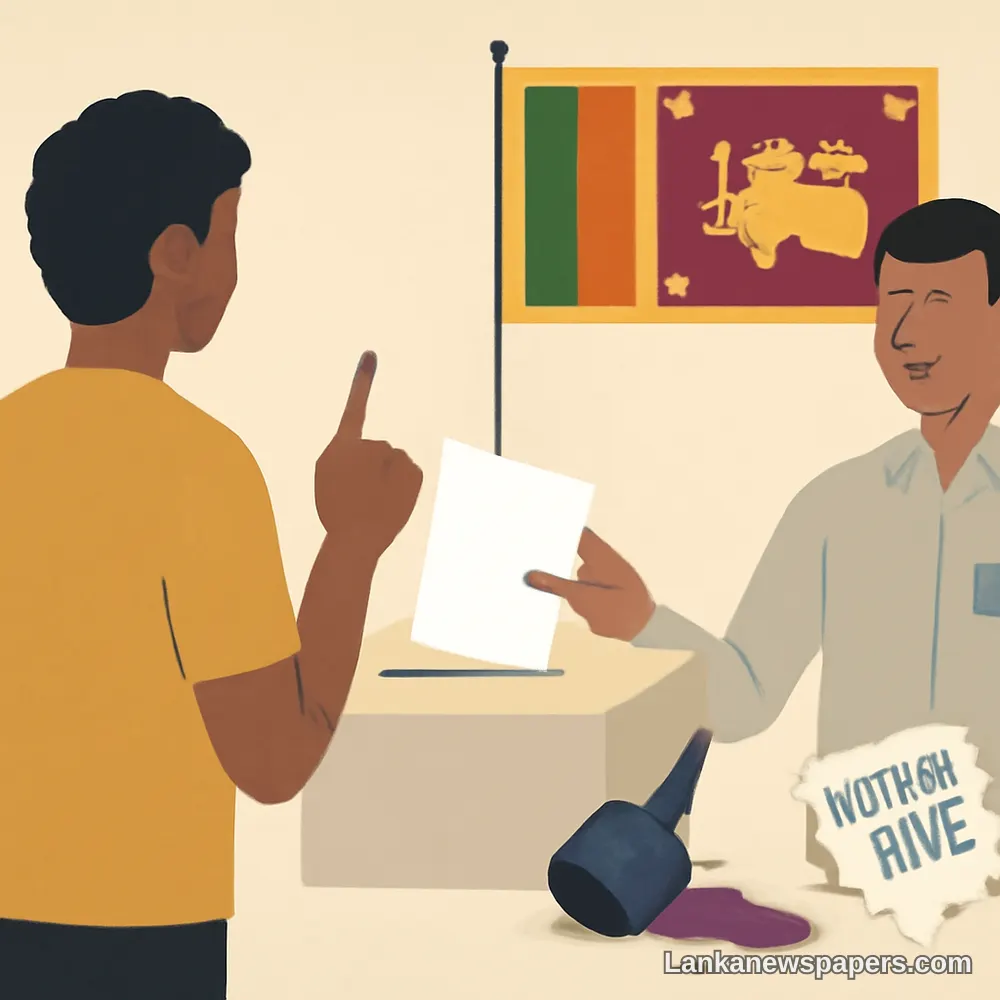 Cabinet Scraps Indelible Ink Requirement After Two Decades of Use in Sri Lankan Elections