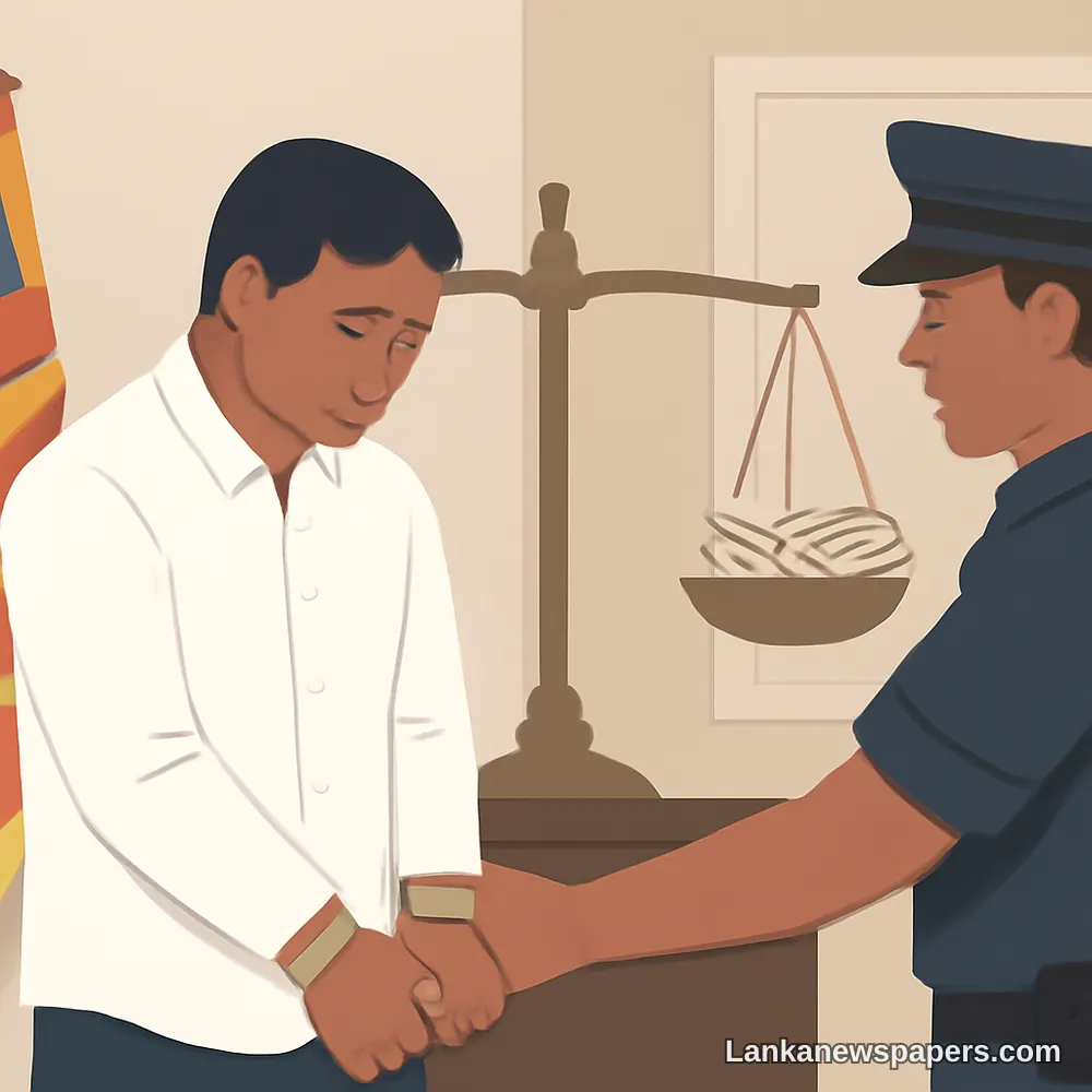 Son of Former Sri Lankan Justice Minister Arrested Over Bribery Allegations