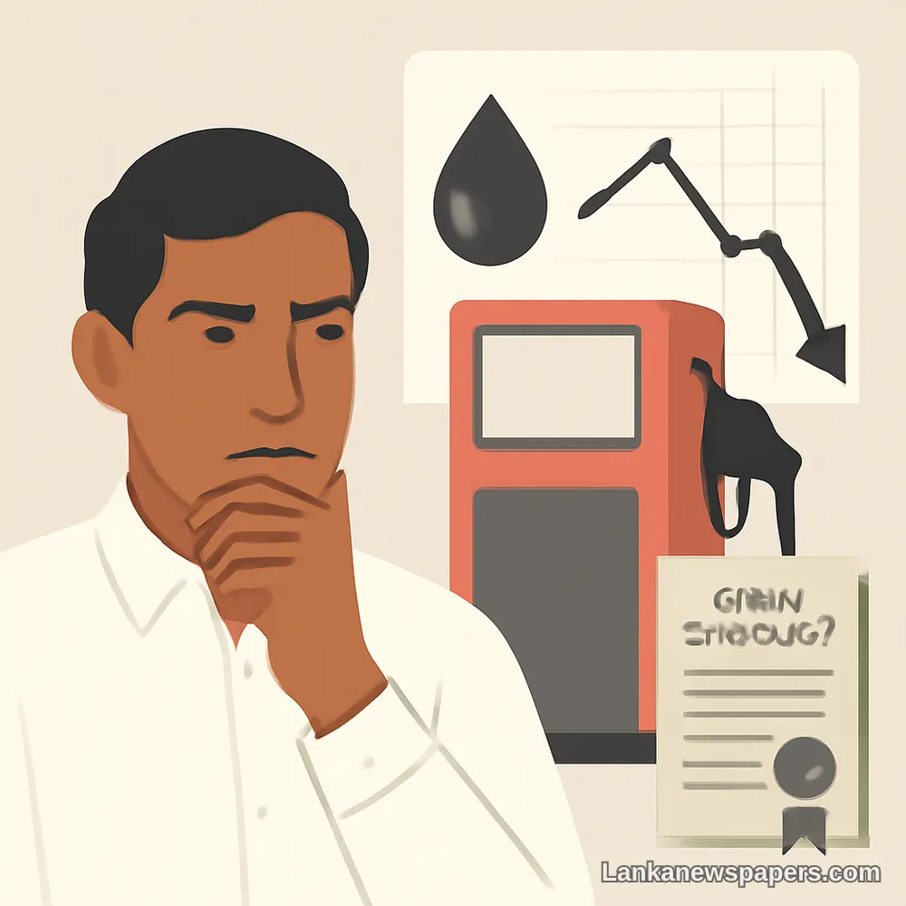 Term Tender Contracts Prevent Sri Lanka From Lowering Fuel Prices, Minister Reveals
