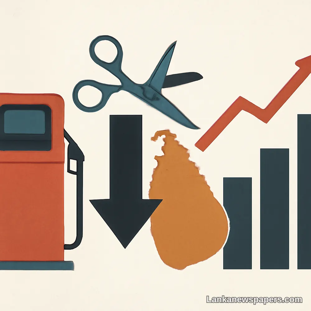 Sri Lanka Slashes Fuel Prices Even as Inflation Climbs to Three-Year Peak
