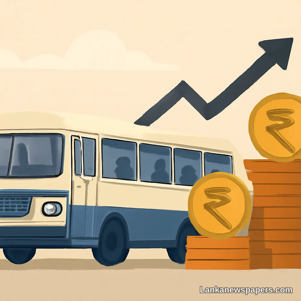 Sri Lanka Set to Raise Bus Fares Again Following March Increase