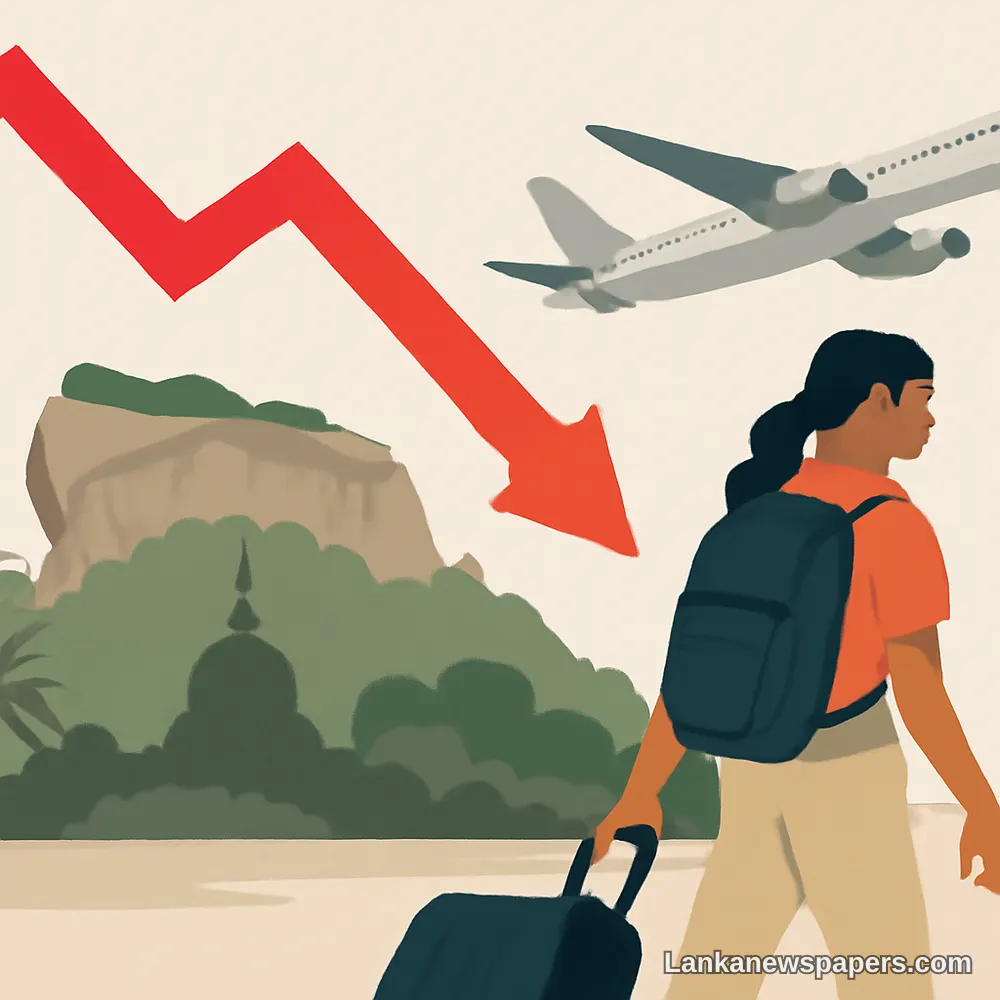 Sri Lanka Records Sharp 9.9% Drop in Tourist Arrivals During June