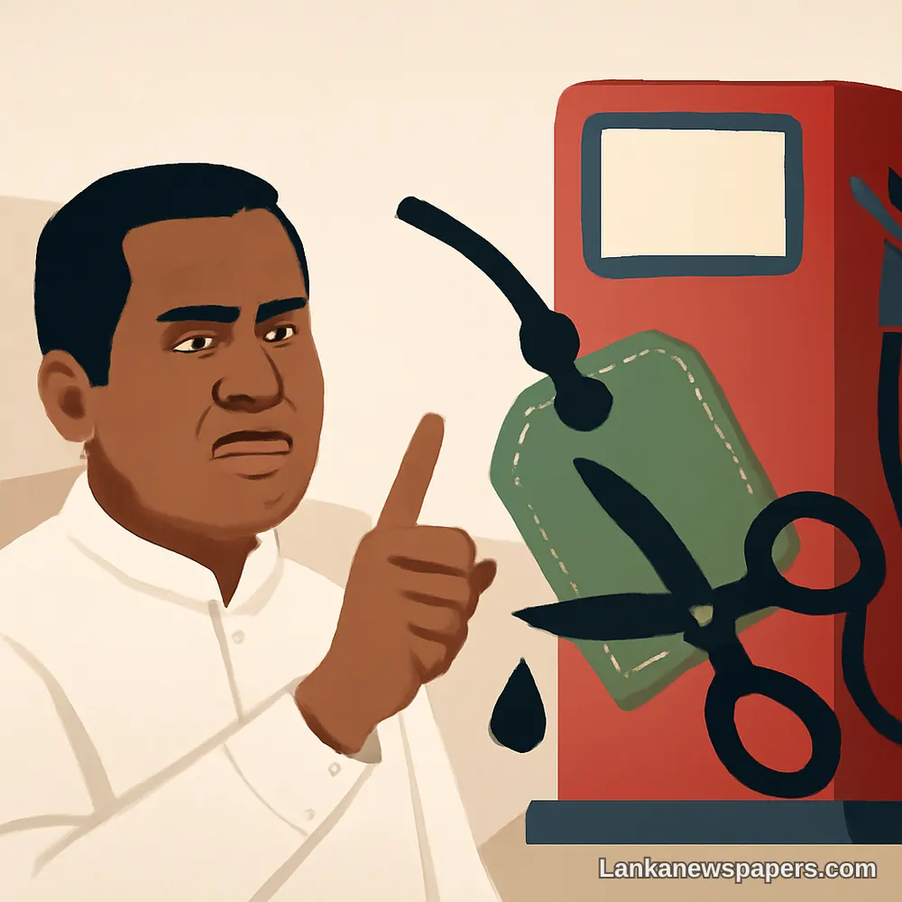 Former Petroleum Minister Claims Fuel Prices Could Be Slashed by Over Rs. 100 Per Litre
