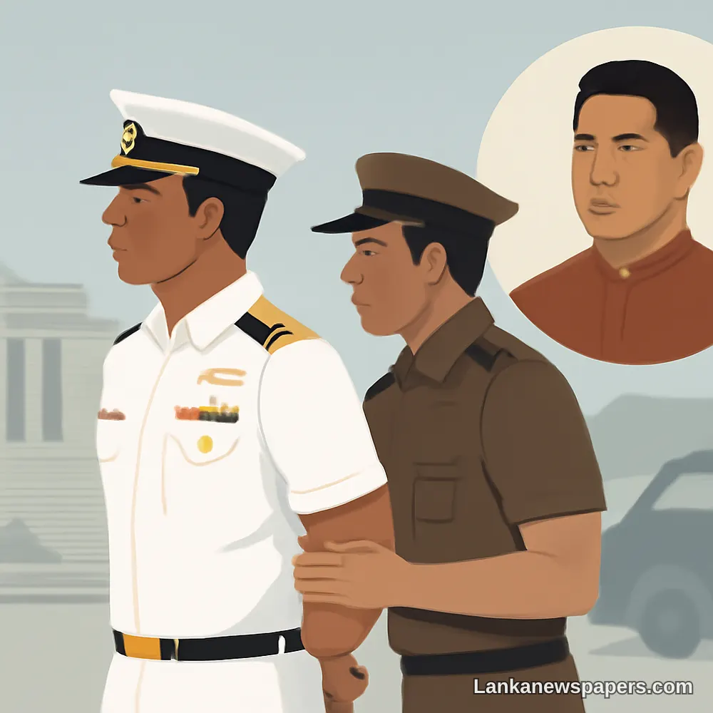 Former Sri Lanka Navy Commander Arrested Over Alleged Illegal Recruitment of Rajapaksa's Son