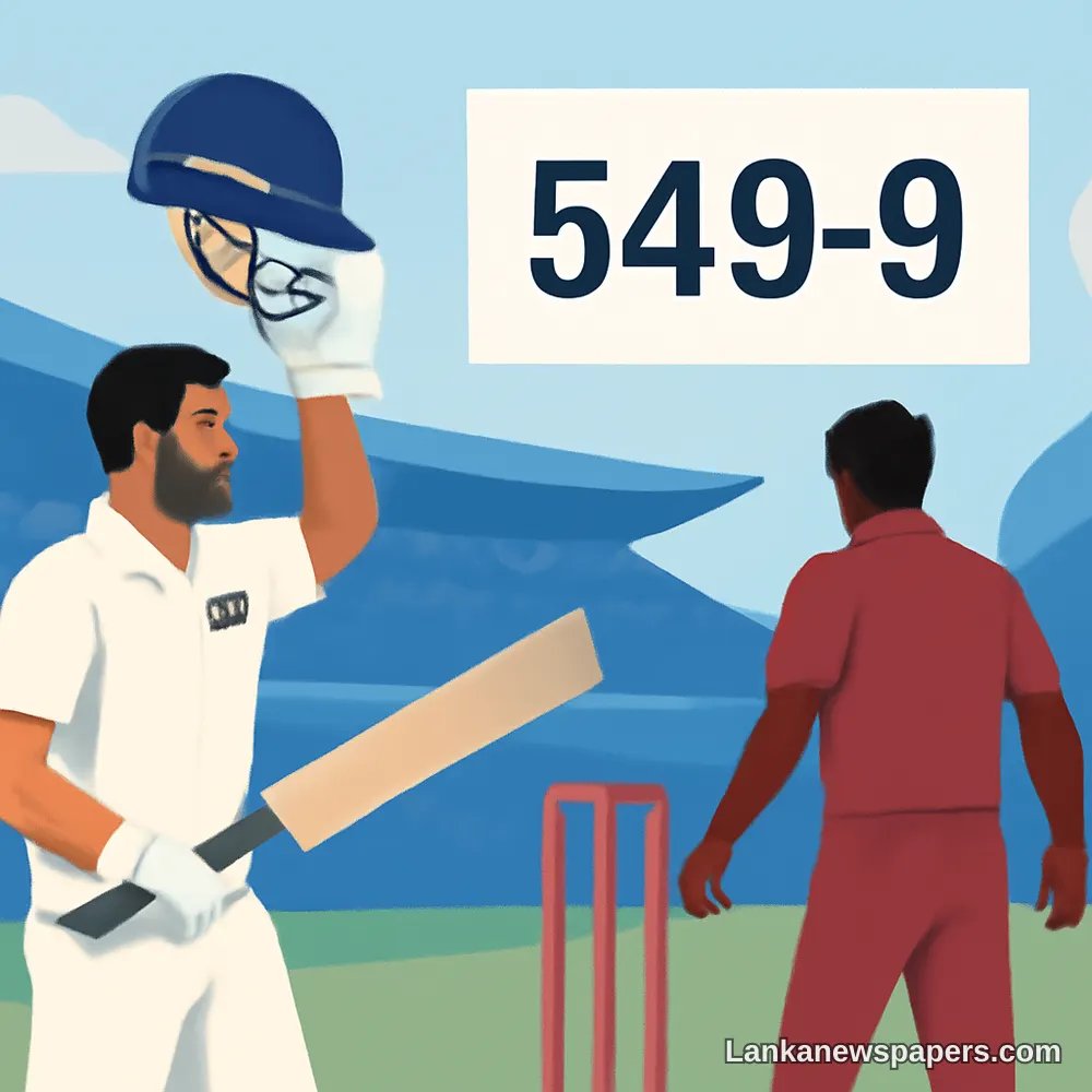 Sri Lanka Declares at 549-9 to Put West Indies Under Massive Pressure in 2nd Test
