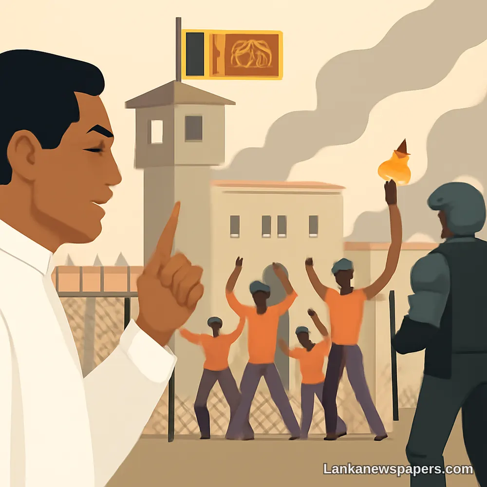 Opposition Accuses Prison Intelligence of Inciting Negombo Remand Prison Riot, Calls for Minister's Resignation
