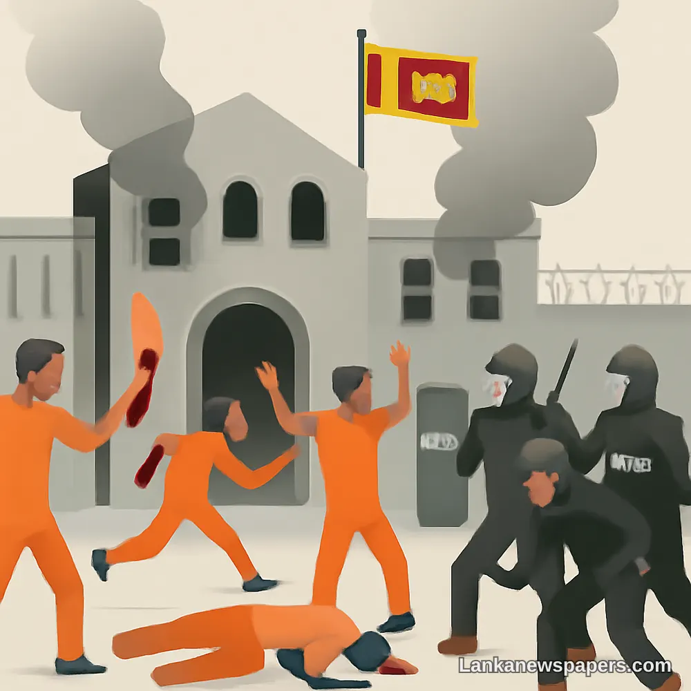 ශ්රී ලංකා බන්ධනාගාරයක මාරාන්තික කැරැල්ලකින් මියගිය සංඛ්යාව 26 දක්වා ඉහළ යා