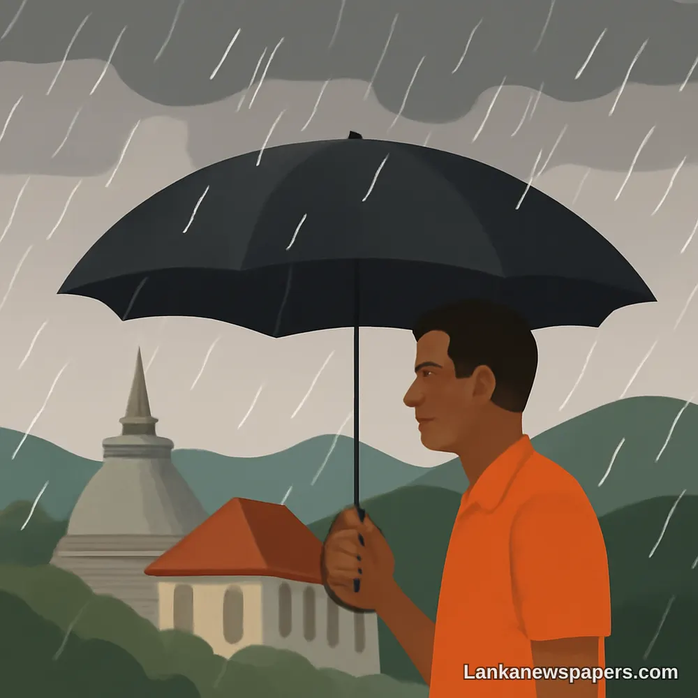 Met Department Warns of Heavy Shower Spells Across Western, Sabaragamuwa and Hill Country Regions