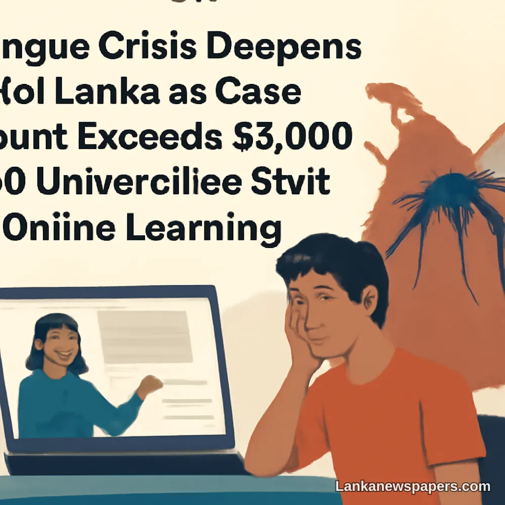 Dengue Crisis Deepens in Sri Lanka as Case Count Exceeds 65,000 and Universities Shift to Online Learning