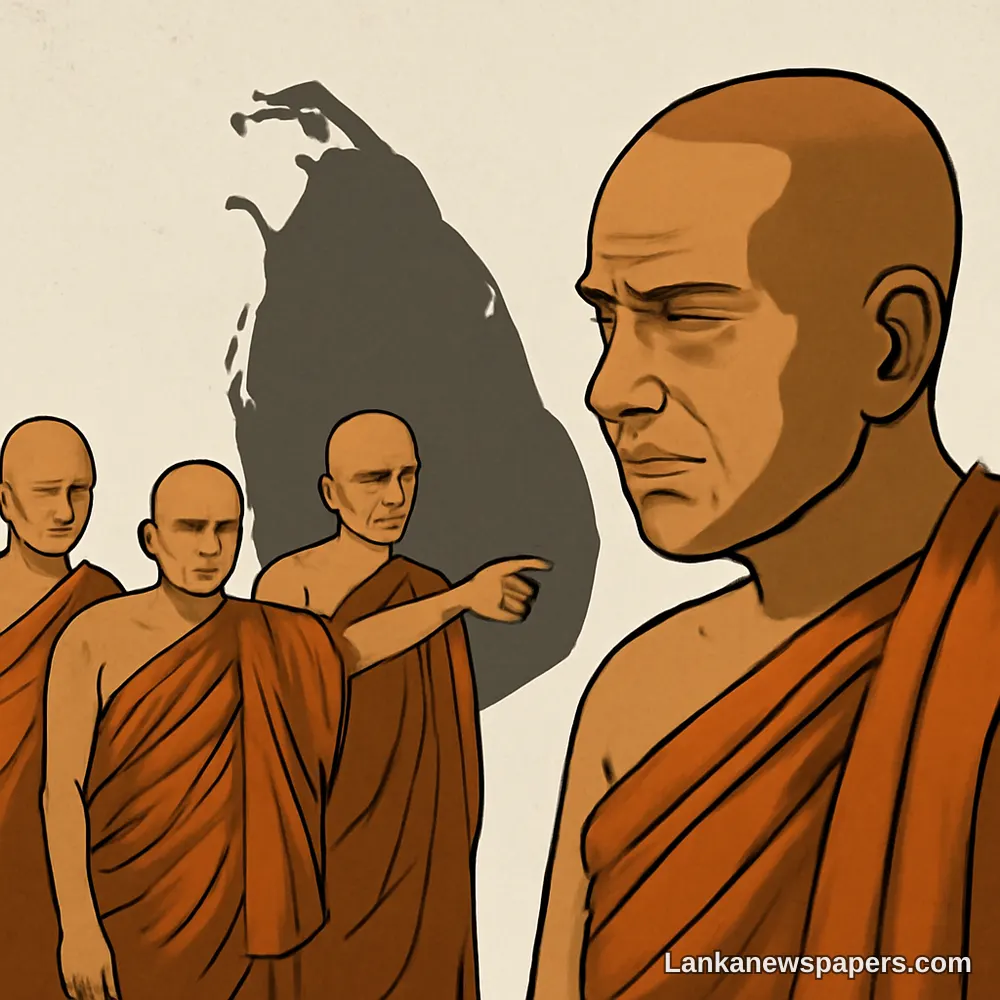 භික්ෂූන් වහන්සේලා 300කට ආසන්න ප්රමාණයක් අපයෝජන චෝදනාවලට මුහුණදෙද්දී ජ්යෙෂ්ඨ මහානායක හිමිනම් අපකීර්ති චෝදනා ඉදිරිපත් කරමින් ප්රතිචාර දක්වයි