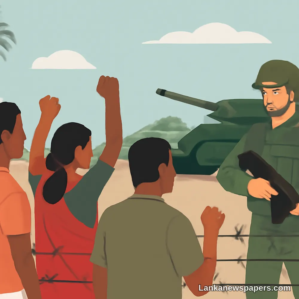 Tamil Villagers Stand Their Ground Against Military Land Seizure in Maruthankerni