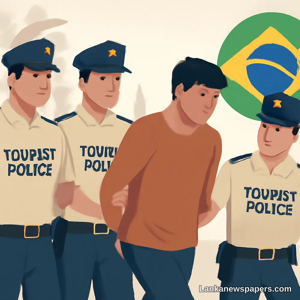 Three Men Posing as Tourist Police Arrested Over Alleged Kidnapping of Brazilian National in Sri Lanka