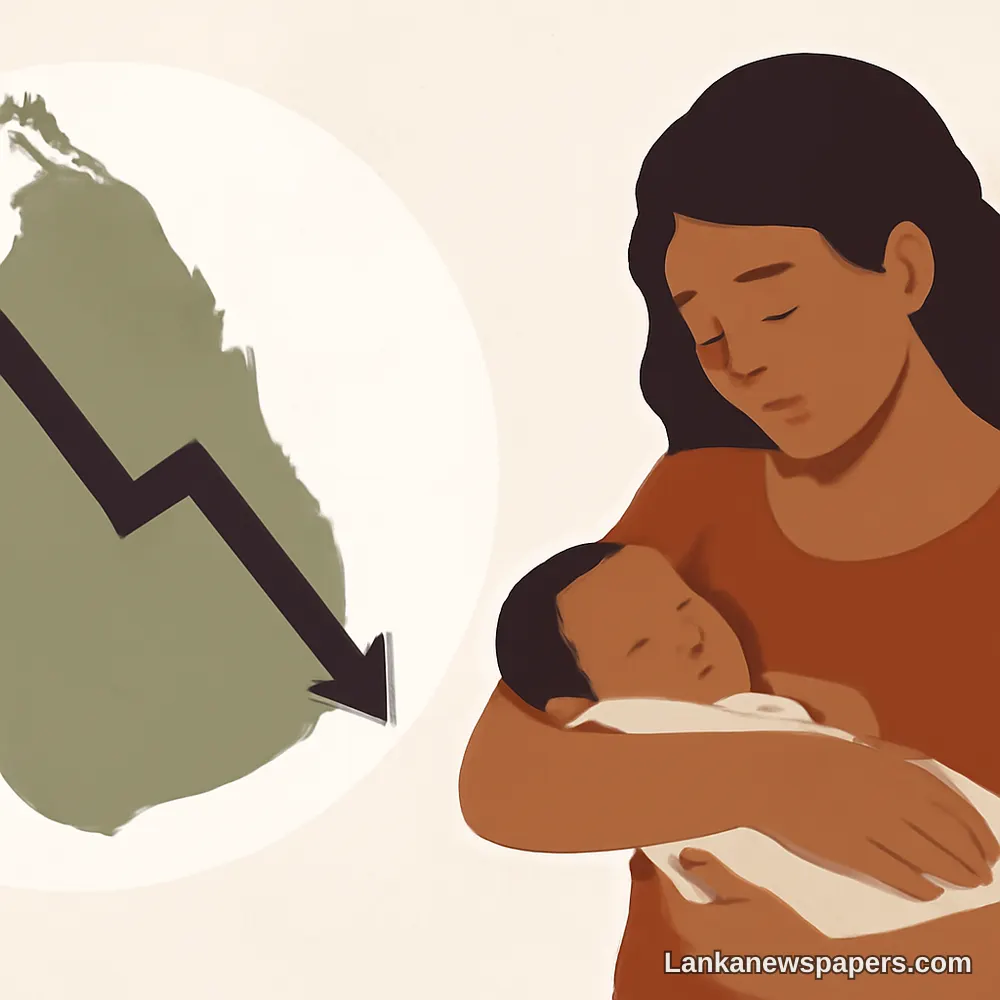 ශ්‍රී ලංකාවේ වසර දහයක් තුළ අඩුම සජීවී උපත් සංඛ්‍යාව වාර්තා වෙයි — ජනවිකාස ගැටලු මතු වෙයි