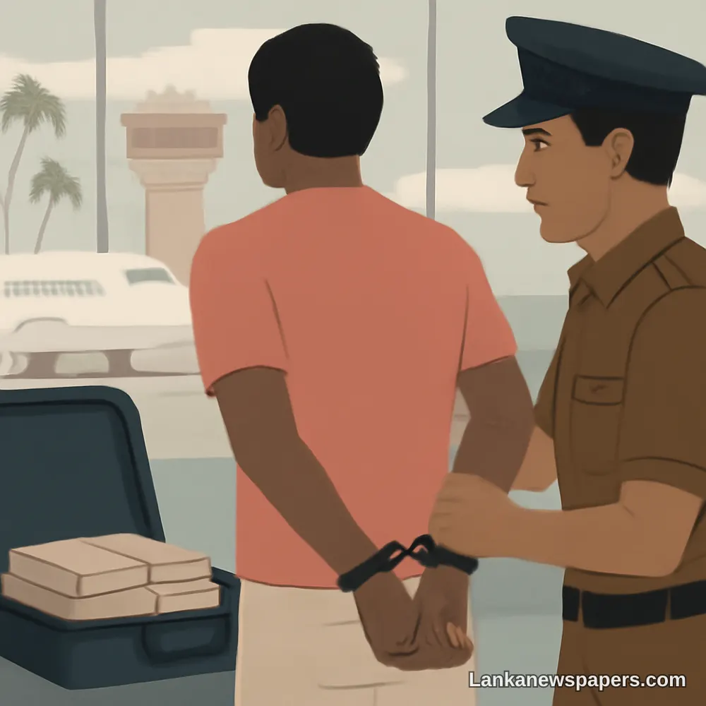 Philippine Tourist Arrested at Sri Lanka Airport in Rs. 61.8 Million Drug Smuggling Operation