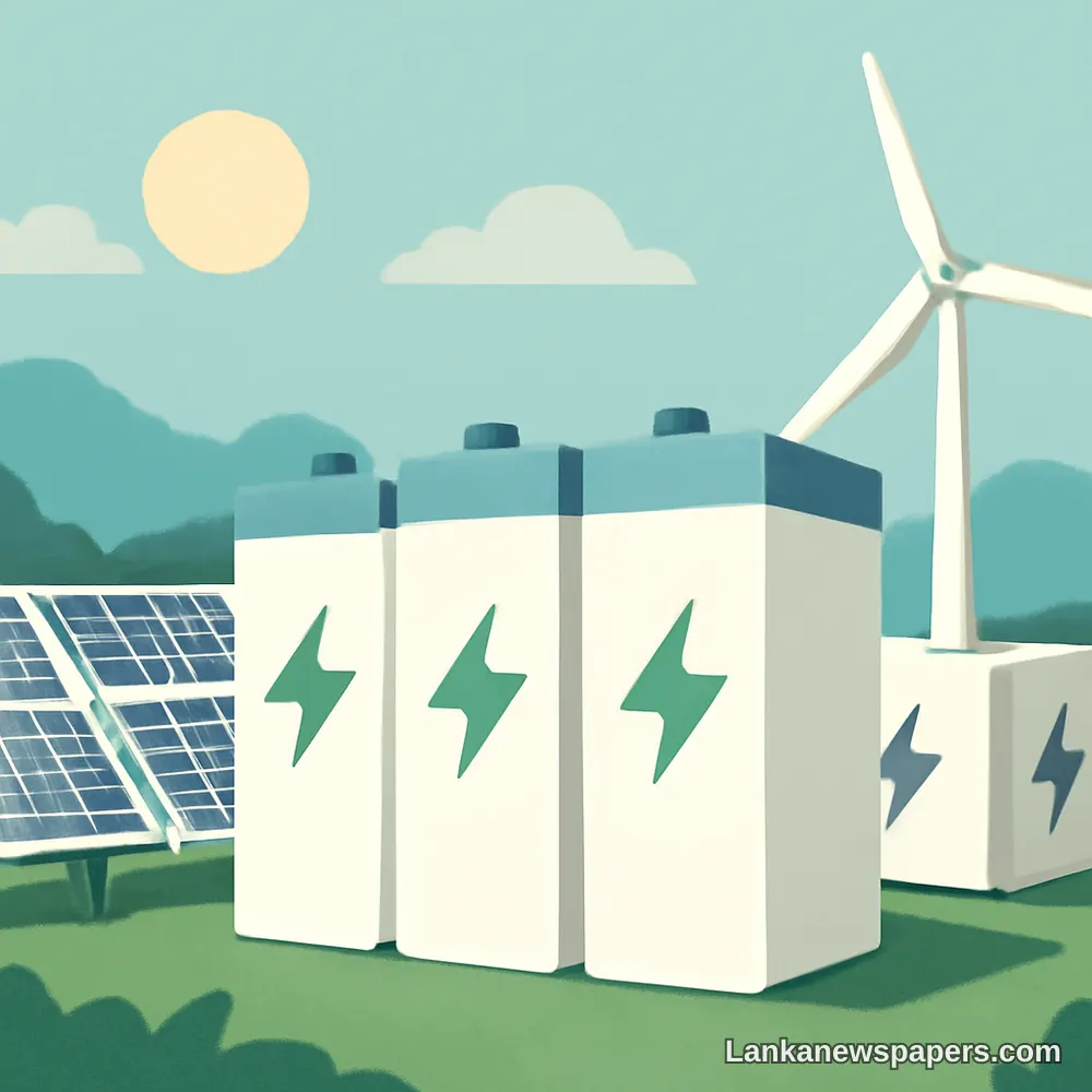 Sri Lanka Launches Major 250-MW Battery Energy Storage Tender in Renewable Push