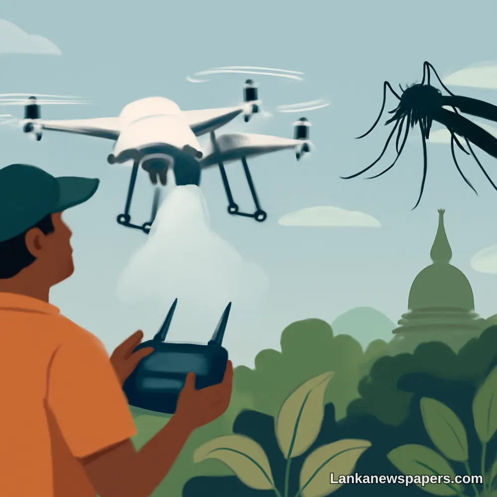 මාරාන්තික ඩෙංගු වසංගතයට එරෙහි සටනේදී ශ්රී ලංකාව ඩ්රෝන යානා යොදා ගනී