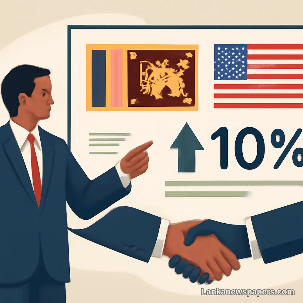 Sri Lanka Secures 10% U.S. Tariff Rate as Samarasinghe Praises Presidential Leadership and Negotiators
