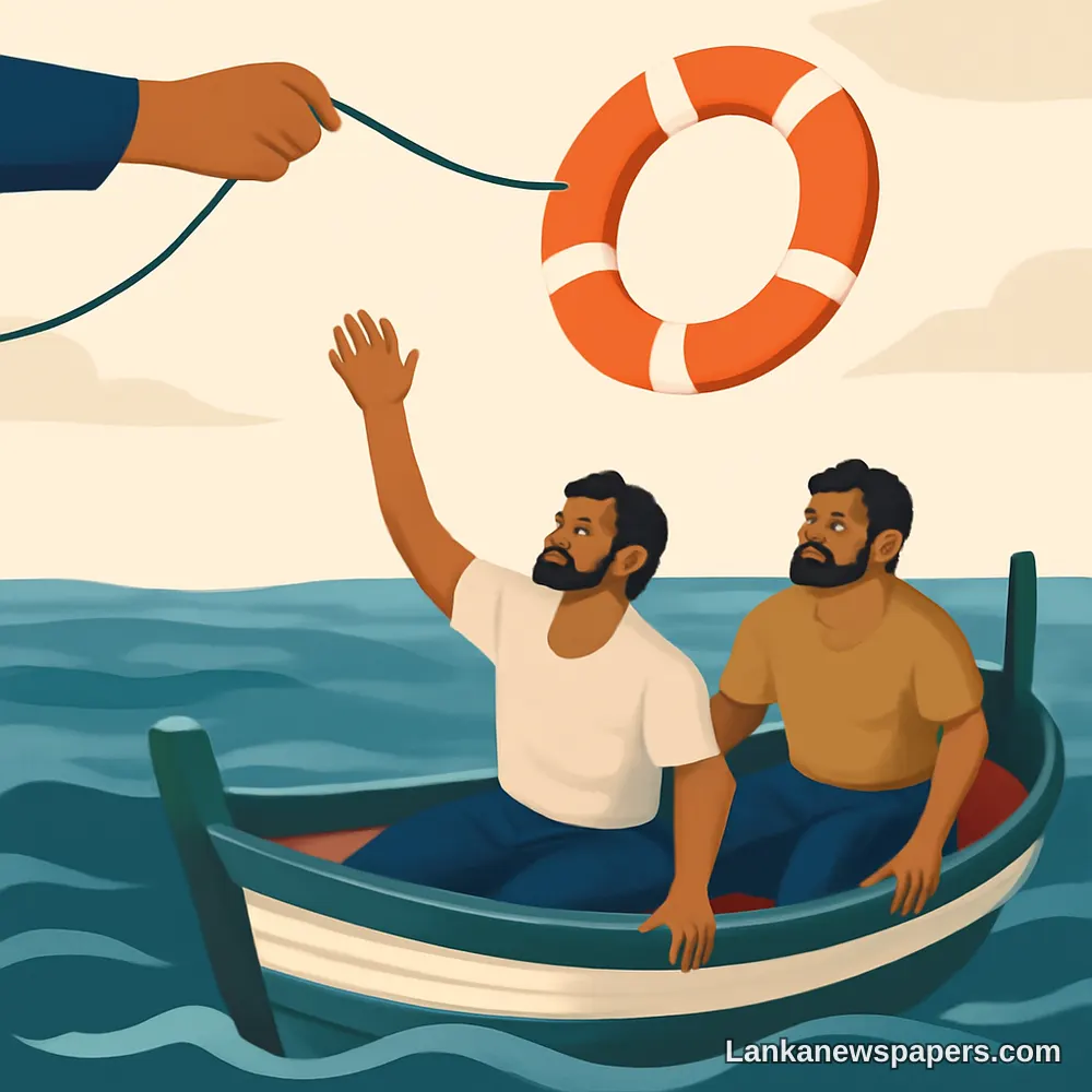 Two Sri Lankan Fishermen Rescued After 36 Days Adrift in Bay of Bengal