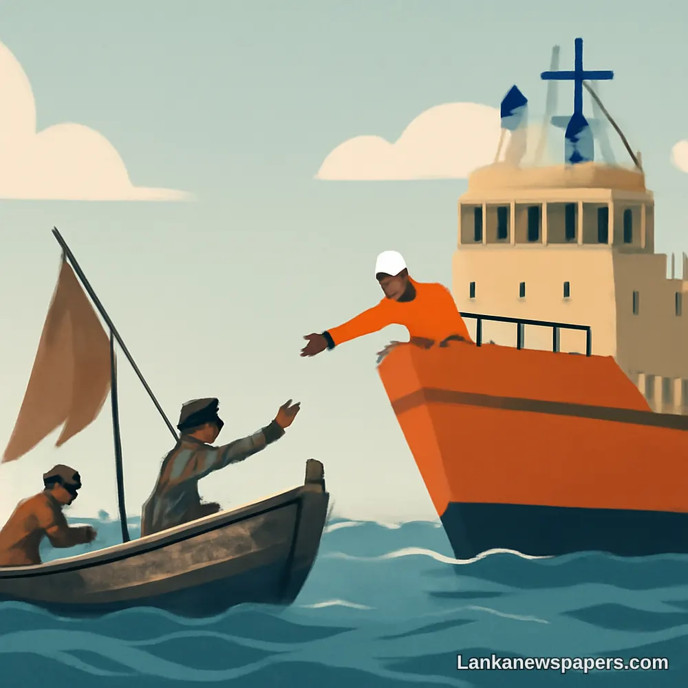 Two Sri Lankan Fishermen Rescued Near Bangladesh After 36 Days Adrift at Sea
