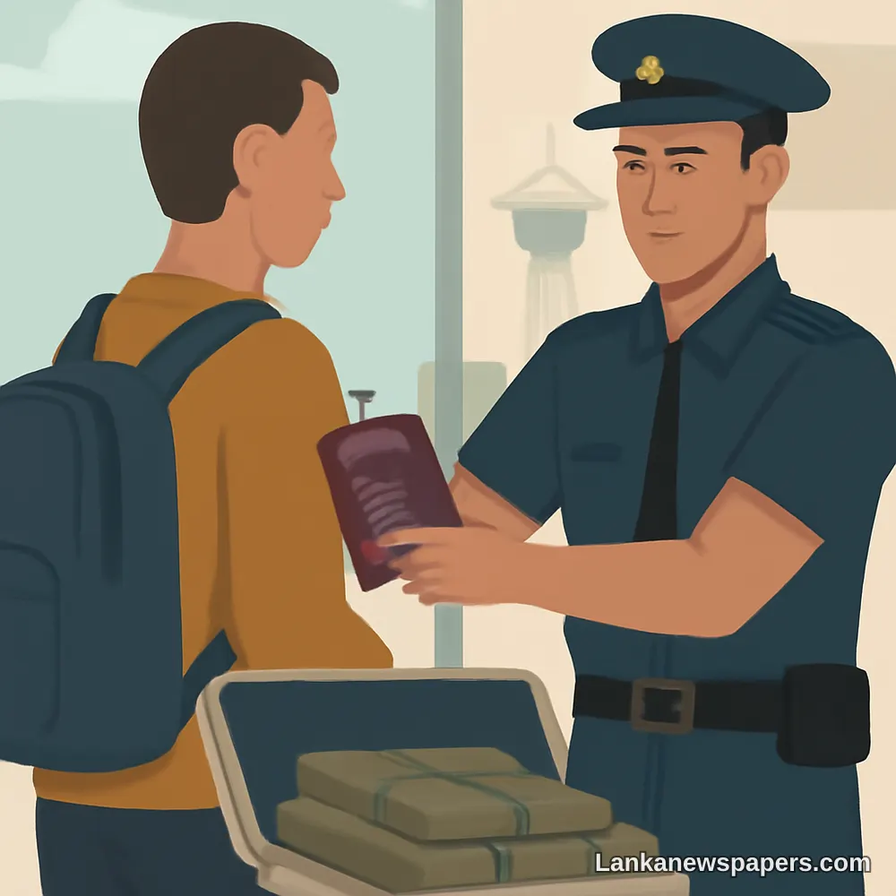 Canadian Passport Holder Nabbed at Bandaranaike Airport With Over 20kg of Hashish