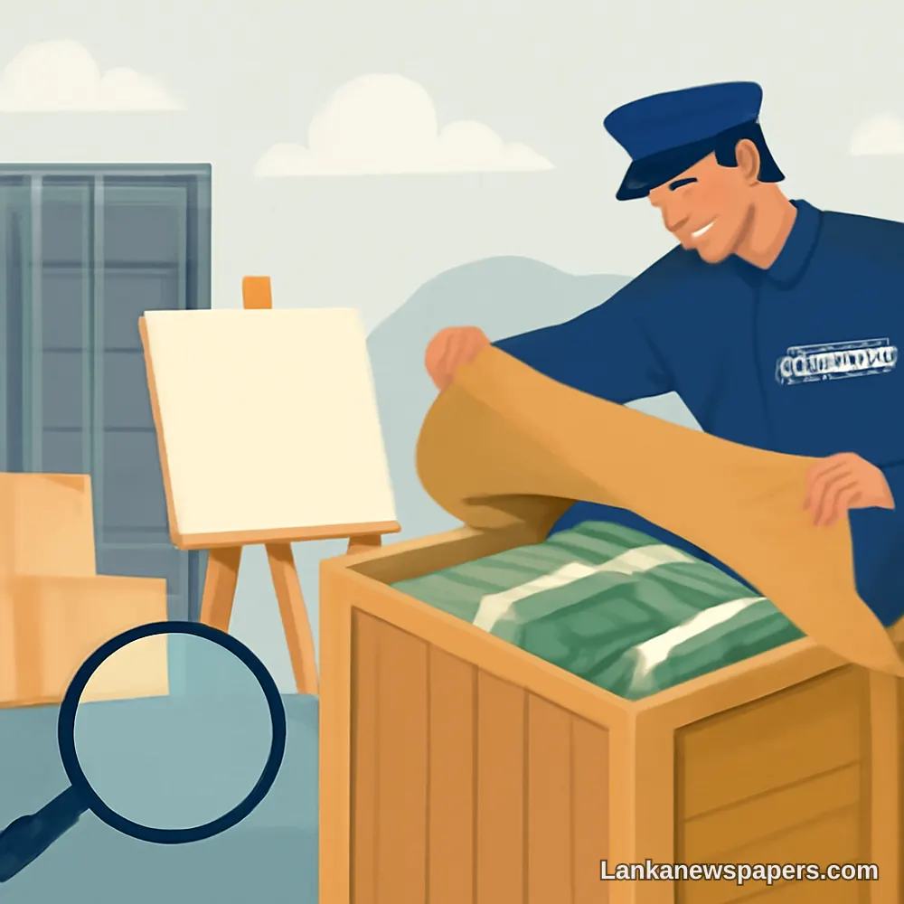Sri Lanka Customs Uncovers Rs. 201 Million Hidden in Canadian Painter's Shipment