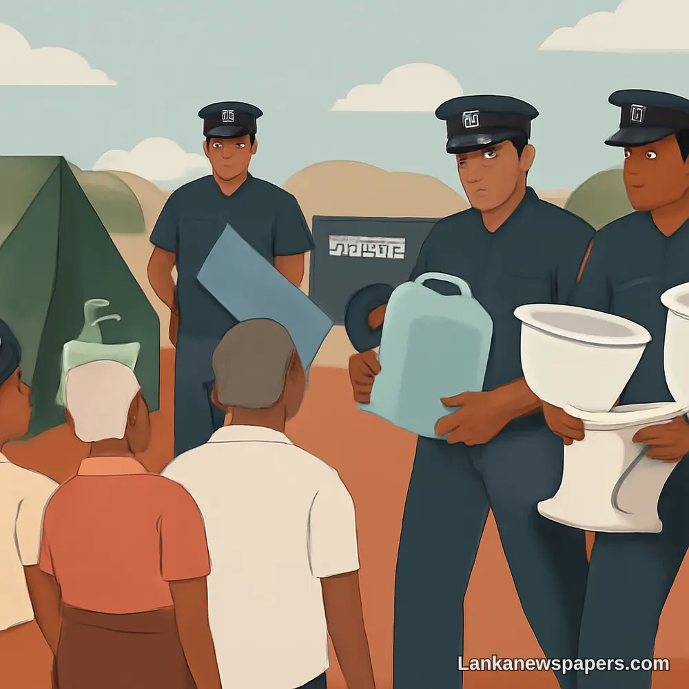 Sri Lankan Police Remove Water and Sanitation Facilities from Tamil Land Rights Protesters