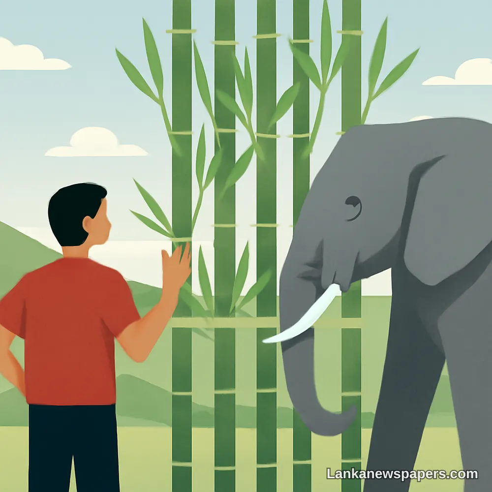 China Throws Weight Behind Bamboo Bio-Fence Plan to Ease Sri Lanka's Human-Elephant Conflict