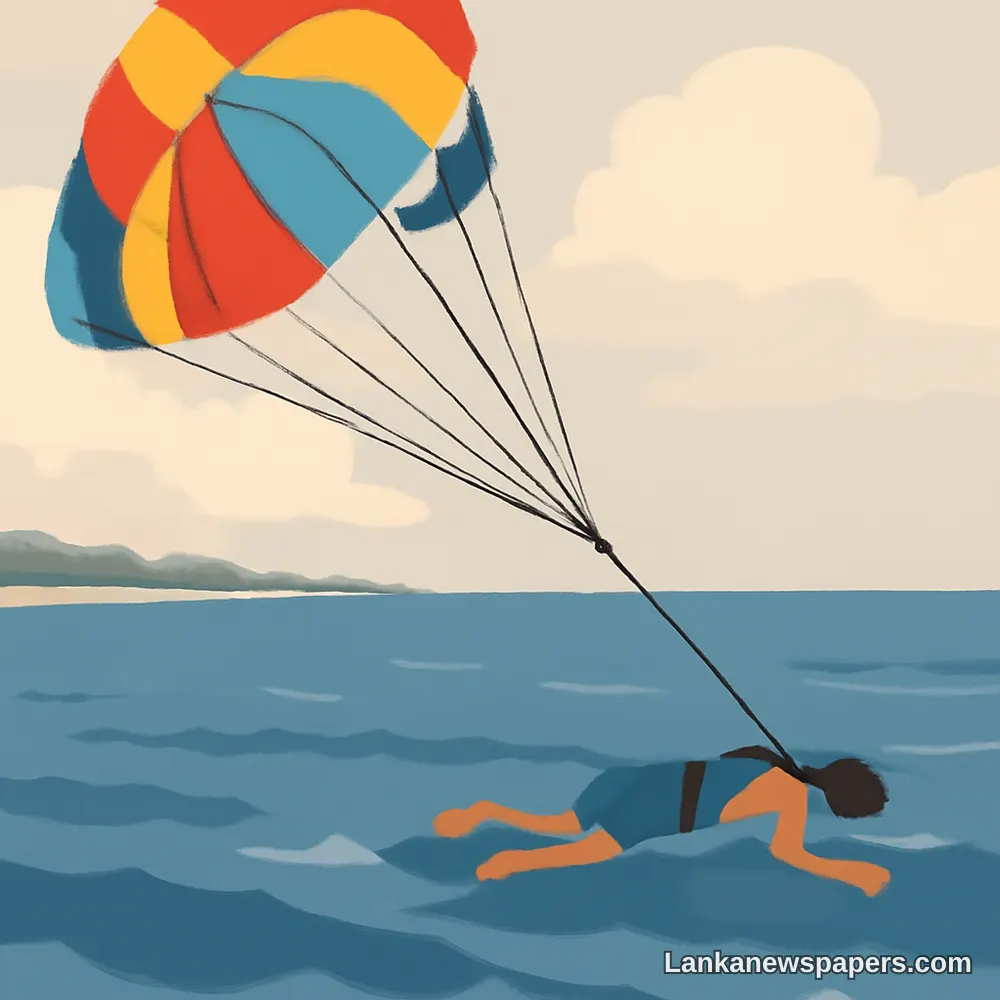 Foreign Tourist Dies in Tragic Parasailing Accident Off Bentota Coast