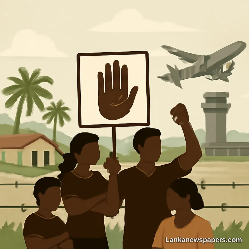 පාලලී ගුවන්තොටුපළ පුළුල් කිරීම සඳහා ඉඩම් අත්පත් කර ගැනීමට එරෙහිව මයිලිඩි වාසීන් අදිටන් කර ගනී