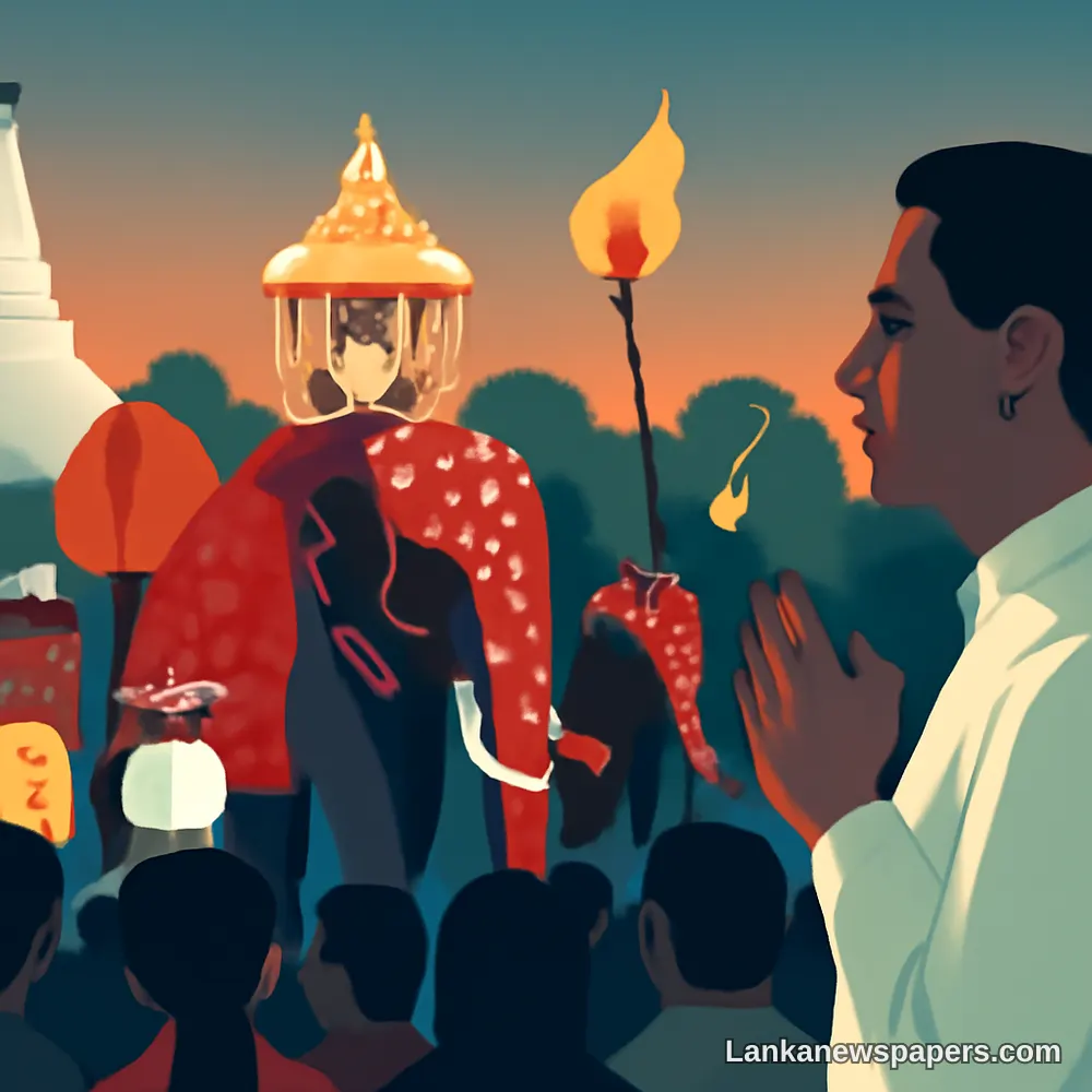ජනාධිපති දිසානායක කතරගම එසල පෙරහැරේ මහා අවසන් රාත්‍රියට දහස් ගණනක් සමඟ එක්වෙයි