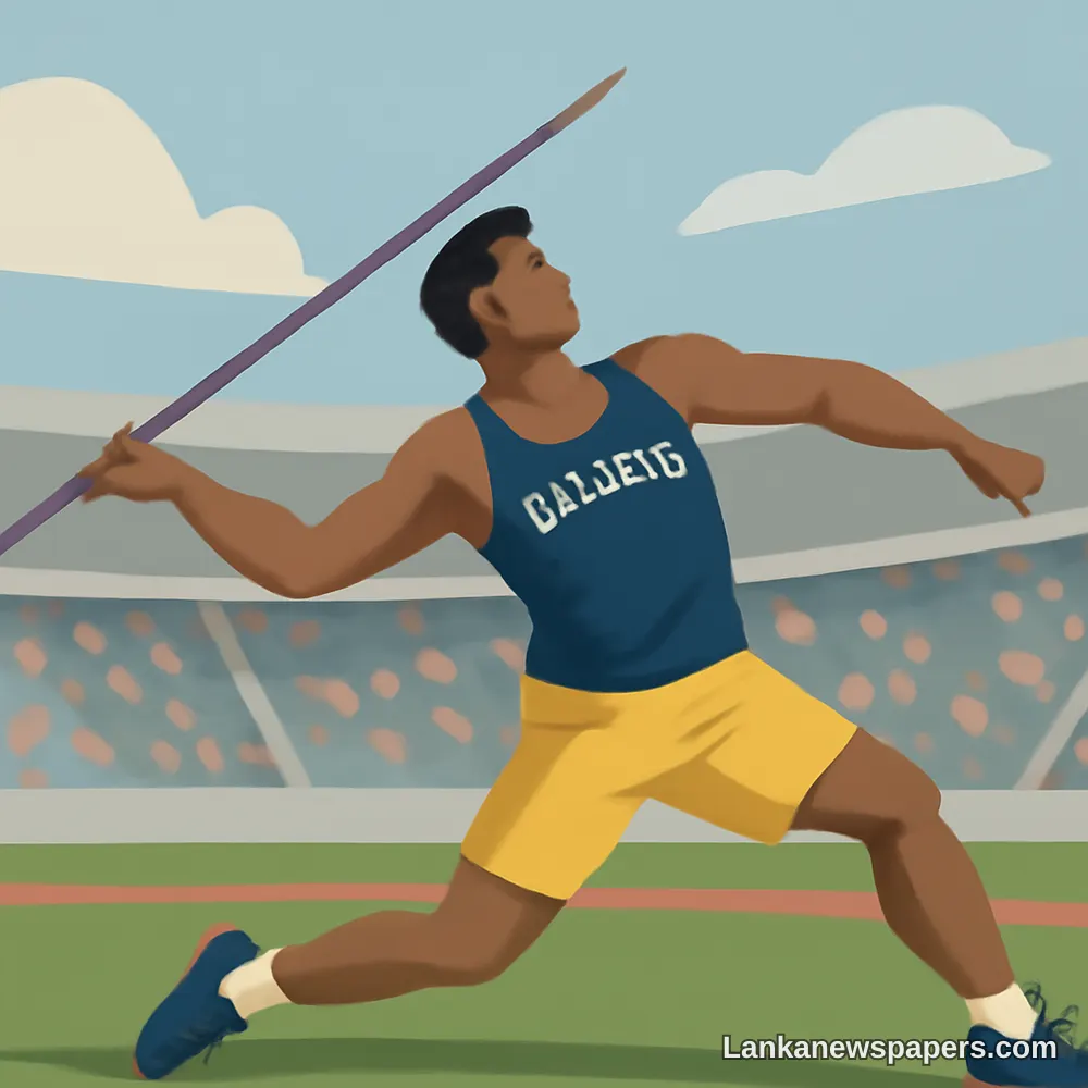 රුමේෂ් තාරංග ඓතිහාසික පොදු රාජ්‍ය මණ්ඩලීය ක්‍රීඩා අවසන් පොරට සුදුසුකම් ලබමින් ඉහළම සුදුසුකම් ලාභී විසිකිරීම සිදු කරයි